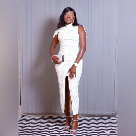 sachin and babi light blue dress Fashion Nova | Dresses | Elegant Dress From Fashionnova White With Pearls High  Slit Size Small